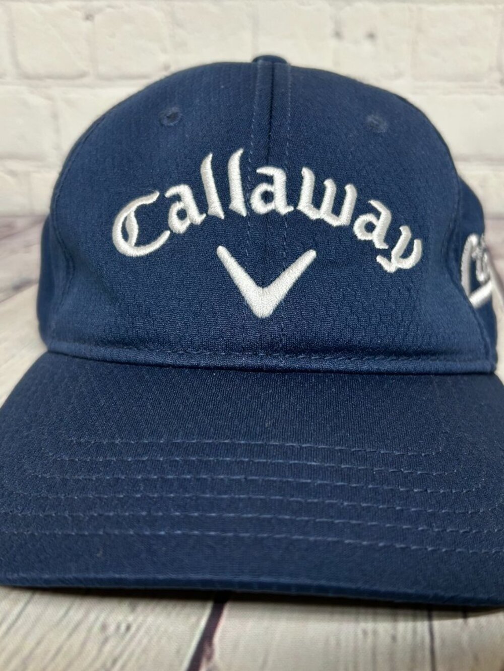 Callaway Golf Hat Cap Strap Back Navy Blue Adjustable Golfer Golfing Activewear